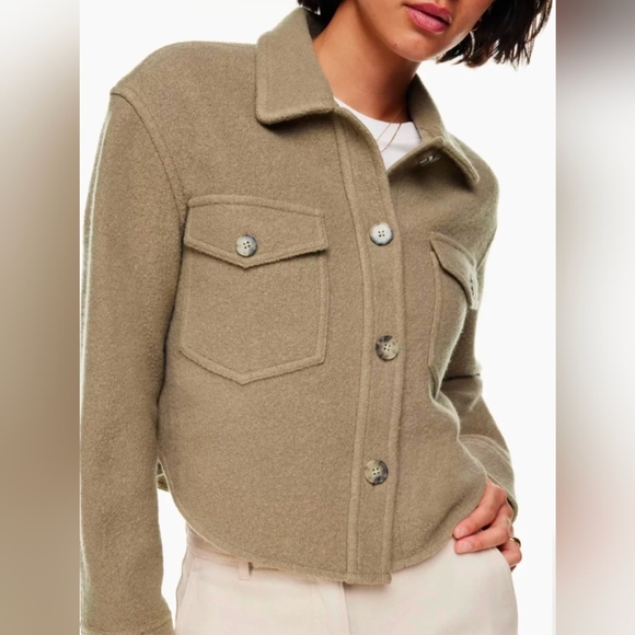 Wilfred Free The Ganna Cropped Shirt Jacket Wool - Picture 1 of 10